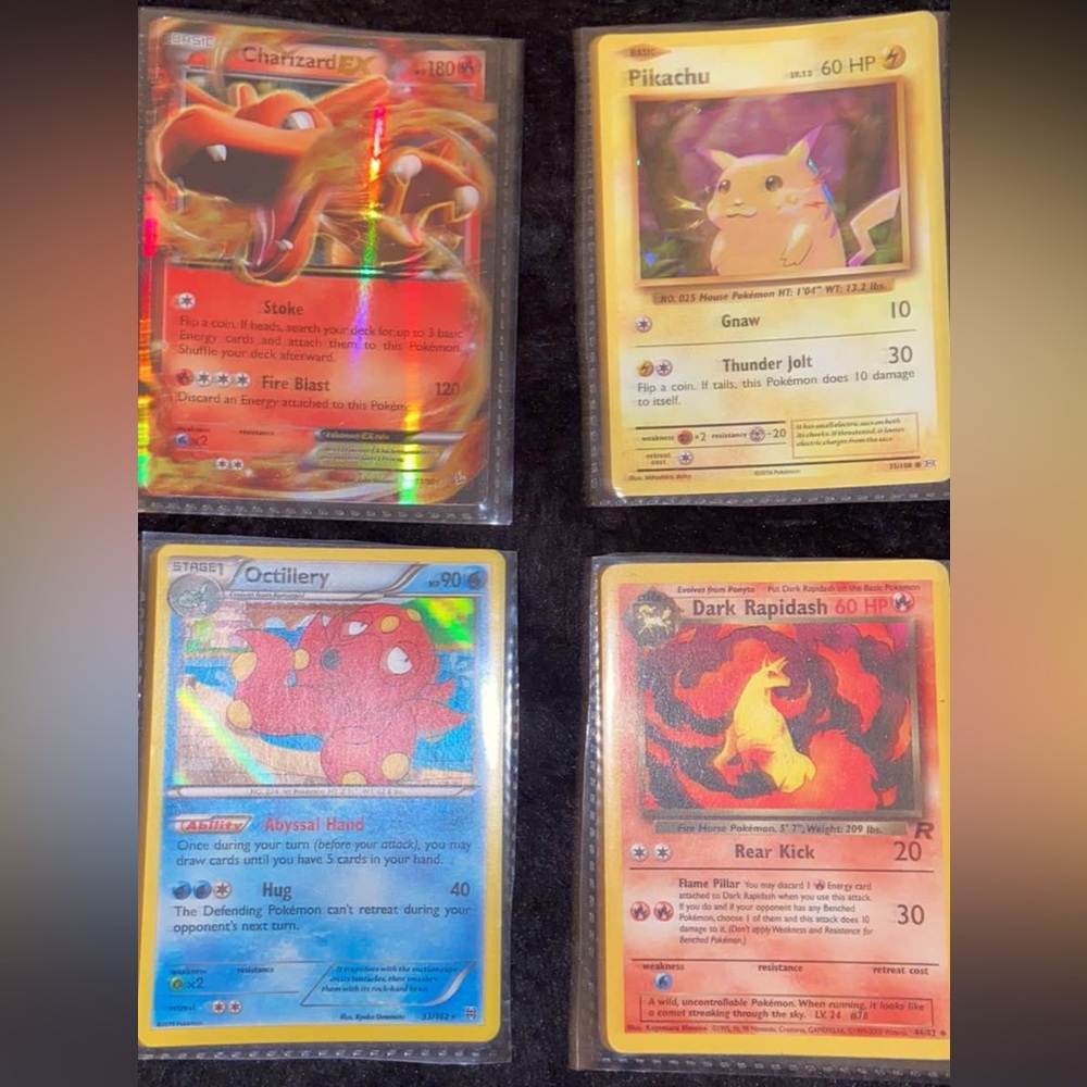 A few Pokémon cards up for grabs. Pretty cool little collection a few rare ones!